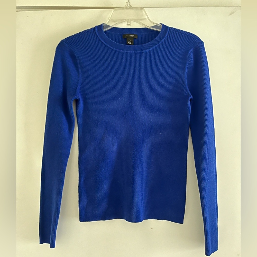 Royal blue halogen sweater